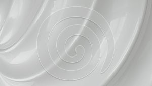 Cool Pearl White Abstract Curve Texture Background Loop