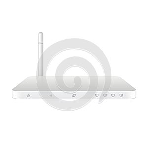 Cool Realistic white Wireless Router