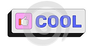 Cool rectangular UI web button