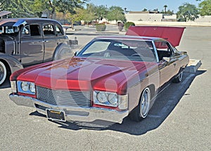 Cool Red Caddy Low Rider photo