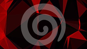 Cool Red Polygonal Triangular Background Vector Art