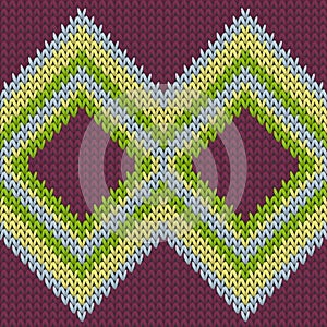 Cool rhombus argyle knitted texture geometric