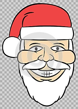 Cool Santa - Happy Christmas Santa Claus PNG Raster Design