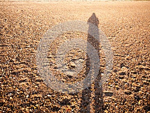 Cool silhouette reflection shadow shade in sand beach cobble tex