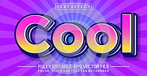 Cool text editable style effect