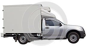 Cool van truck isolated white