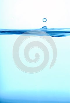 Cool water background with drop