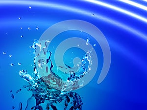 Cool water splash