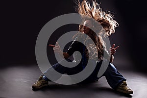 Cool woman dancer