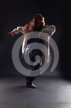 Cool woman modern dancer