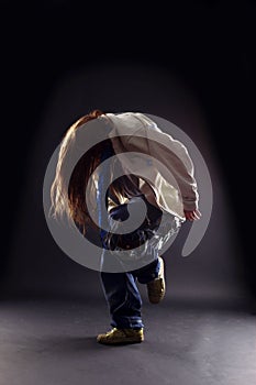 Cool woman modern dancer