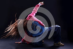 Cool woman modern dancer