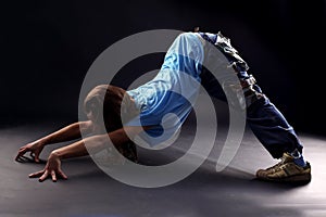 Cool woman modern dancer