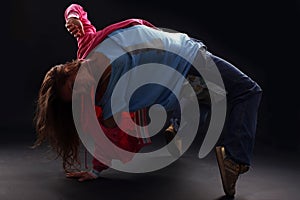 Cool woman modern dancer