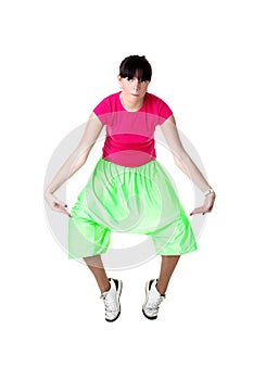 Cool woman modern dancer