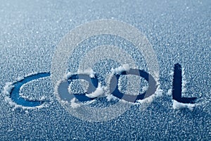 Cool Word in Car Frost photo