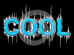 Cool Word Means Coldness Frost And Frosty