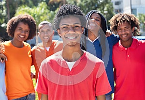 Cool young latin american man with braces