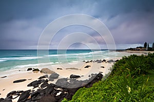 Coolangatta beach at dawn