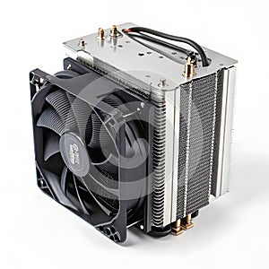 Cooler with radiator isolated on white background photo