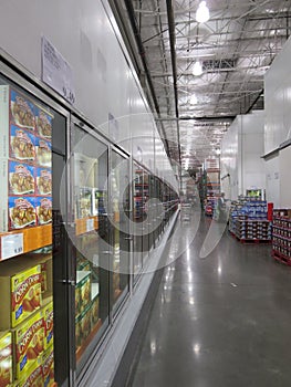 Coolers in a super market