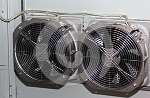 Cooling fans in the electric cabinet