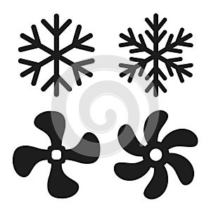 Cooling system vector icon
