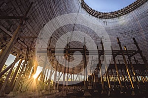 Cooling tower of Chernobyl Nuclear Power Plant