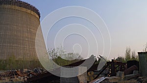 Cooling tower of Chernobyl Nuclear Power Station