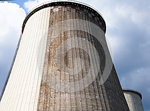 Cooling tower of the cogeneration plant photo