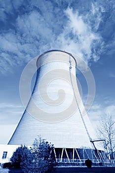 Cooling tower at an industrial enterprise