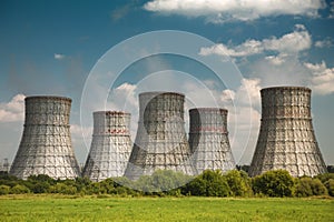 Cooling tower of a nuclear power plant