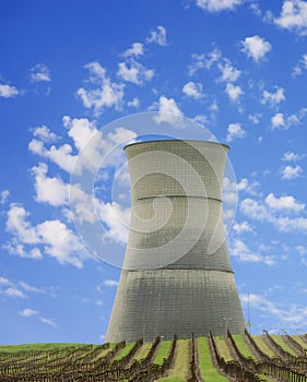 Cooling tower of nuclear station photo