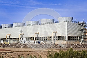 Cooling Towers at Electrical Power Plant