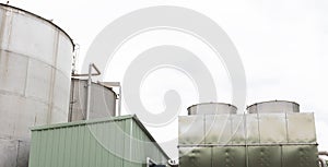 Cooling water tower in industry plant