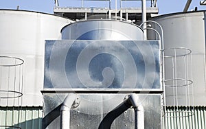 Cooling water tower in industry plant