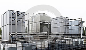 Cooling water tower in industry plant