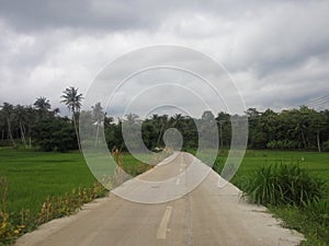 the coolness of village roads without pollution clean