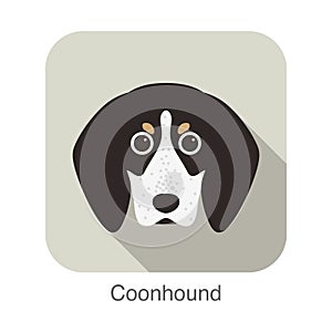 Coonhound dog character