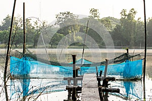 The coop for fish farm