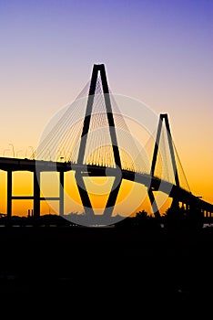 Cooper River Bridge (sunset)