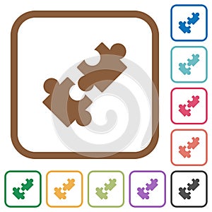 Cooperation simple icons