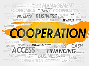 COOPERATION word cloud