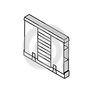 cooperative house isometric icon vector illustration