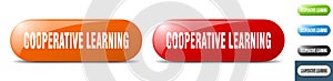 cooperative learning button. key. sign. push button set