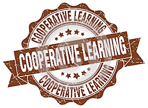 cooperative learning seal. stamp