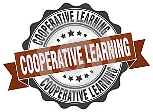 cooperative learning seal. stamp