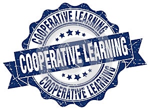 cooperative learning seal. stamp