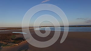 Coorong fly over mangroves and wetland