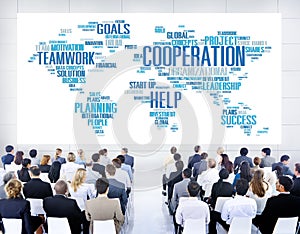Coorperation Business Coworker Planning Teamwork Concept photo